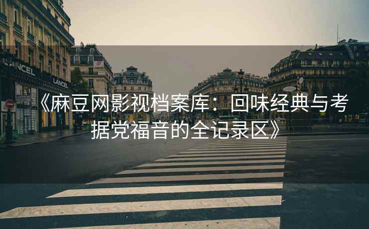 《麻豆网影视档案库：回味经典与考据党福音的全记录区》