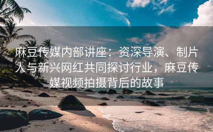 麻豆传媒内部讲座：资深导演、制片人与新兴网红共同探讨行业，麻豆传媒视频拍摄背后的故事